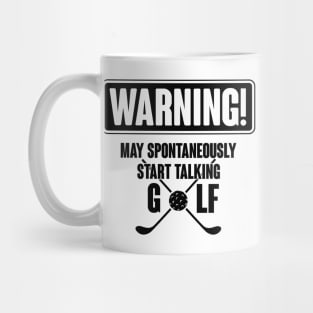 Warning golf Mug